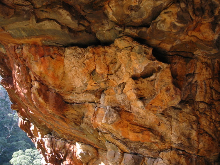 Orange rock face