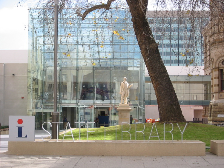 Glass State Library entrance