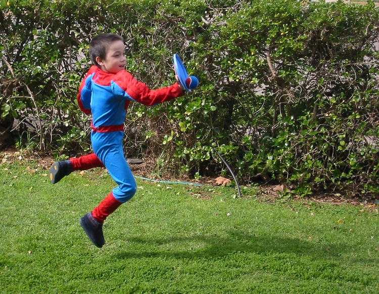 Michael with both feet off the ground