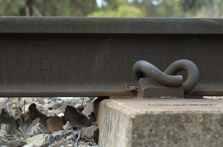 Railway rail and sleeper