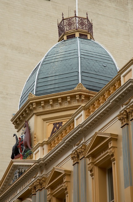 Facade and dome of Adelaide Arcade