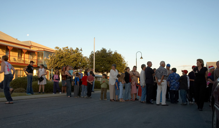 Queueing to meet Santa