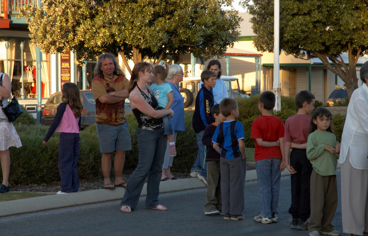 Queueing to meet Santa