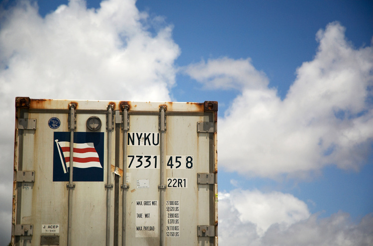 A shipping container