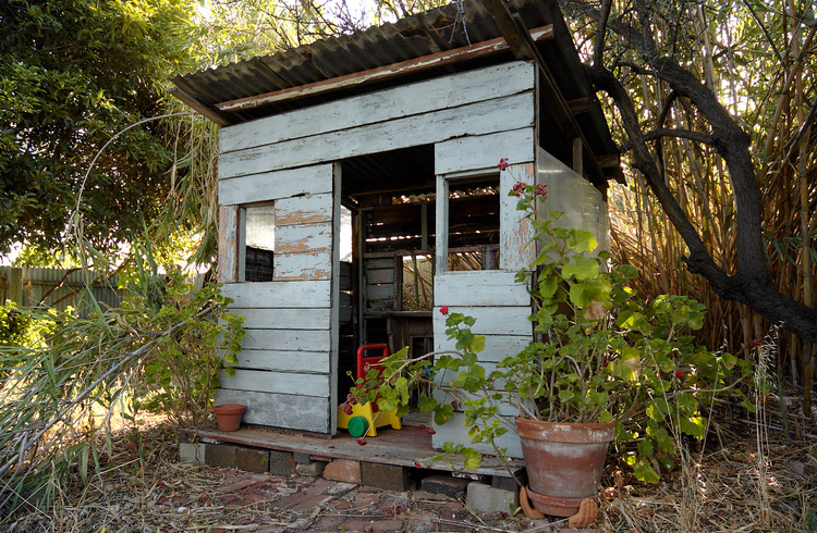 Wide shot of a cubbyhouse