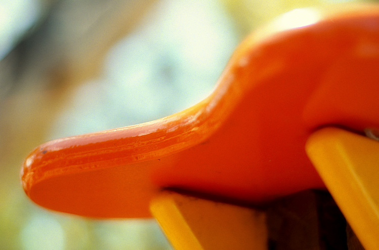 The underside of a see-saw seat