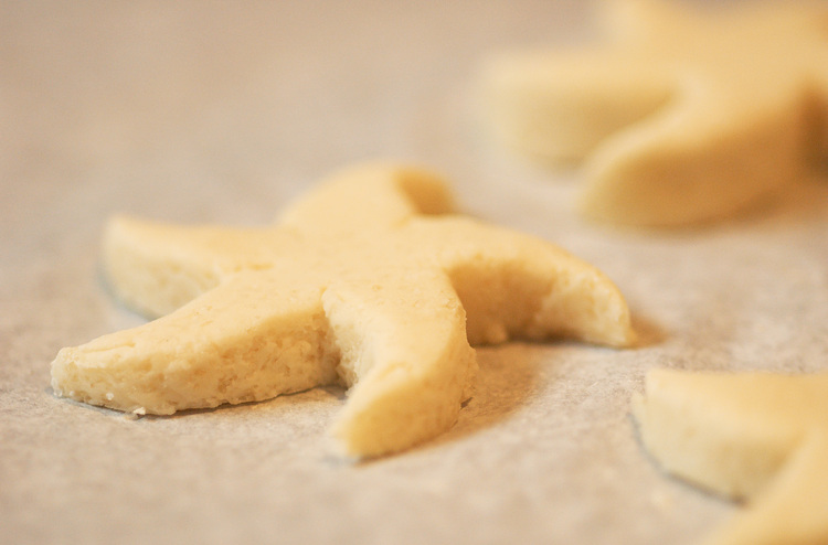 A small star, made from salt dough