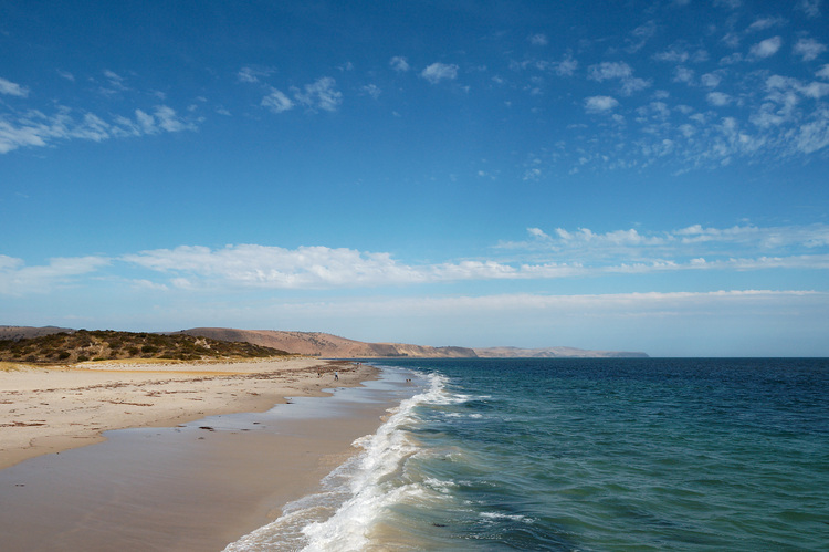 Beach view at Normanville