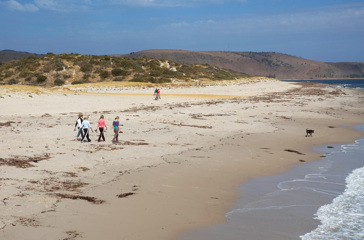 Beach view at Normanville