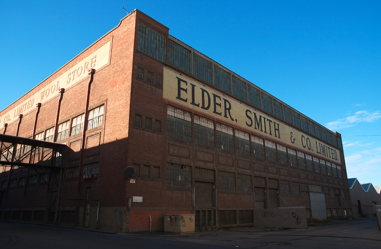 An abandoned wool store in Port Adelaide