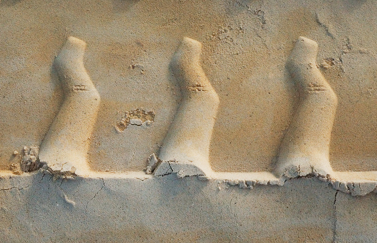 Tyre tracks in soft sand