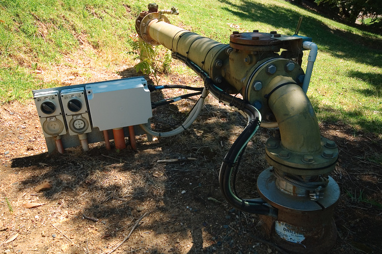 Irrigation pipes and control wires