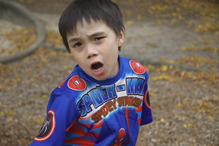 Michael at a playground