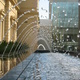 Bubbles of water from the State Library fountains