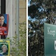 Election posters, and a 'Keep Left' sign