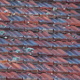 A pattern of roof tiles