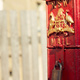 A bright red postbox, Sydney 1976