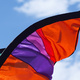 Colourful feather-like banners