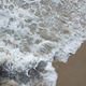 Foamy water seen from above