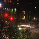 The corner of North Terrace and King William St, by night