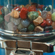 gemsones in a lolly (candy) dispenser