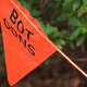 An orange warning flag that reads 'BOT GDNS'